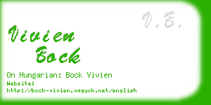 vivien bock business card